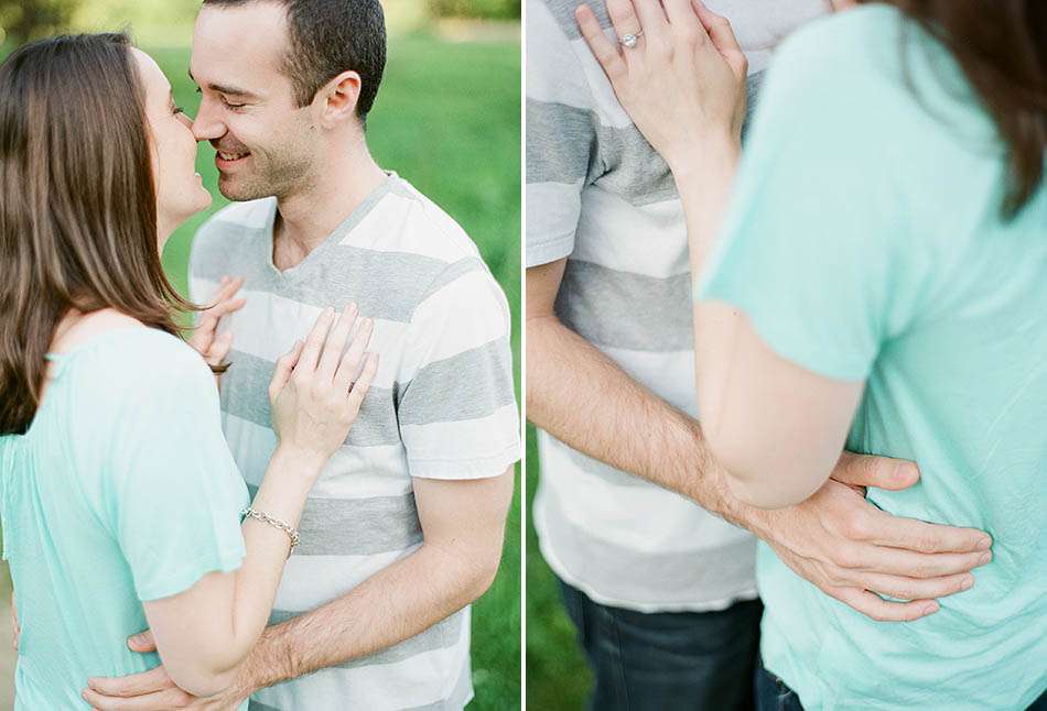A Chagrin Falls engagement session captured on film with Caitlin and Ryan