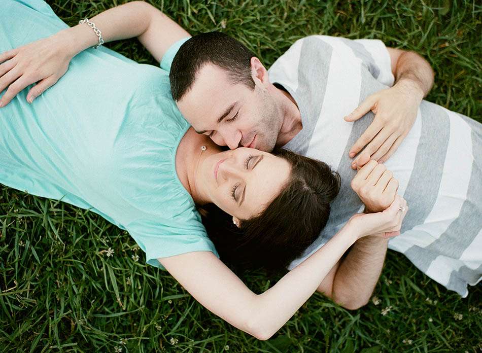 A Chagrin Falls engagement session captured on film with Caitlin and Ryan