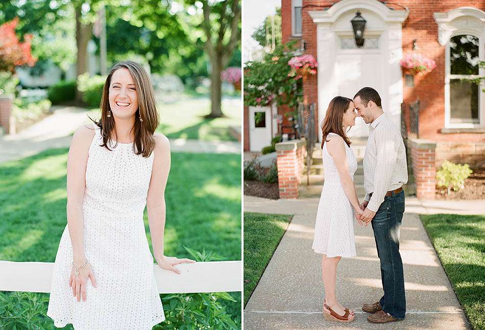 A Chagrin Falls engagement session captured on film with Caitlin and Ryan
