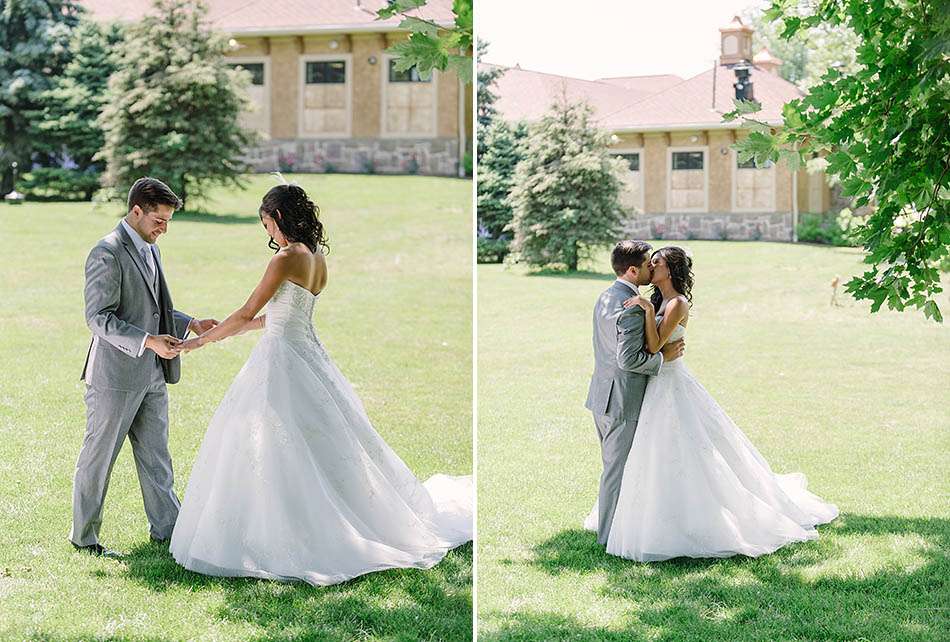 a sunny summer Gervasi Vineyard wedding in Canton, Ohio captured on film by Cleveland wedding photographer Hunter Photographic