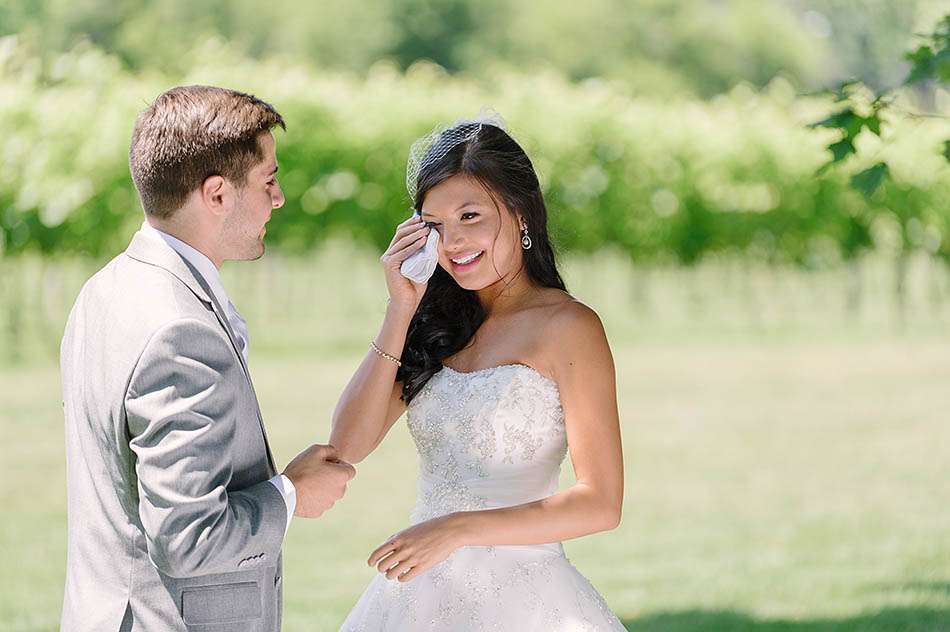 a sunny summer Gervasi Vineyard wedding in Canton, Ohio captured on film by Cleveland wedding photographer Hunter Photographic