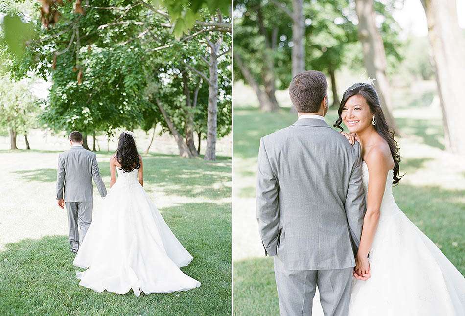a sunny summer Gervasi Vineyard wedding in Canton, Ohio captured on film by Cleveland wedding photographer Hunter Photographic