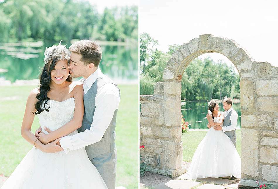 a sunny summer Gervasi Vineyard wedding in Canton, Ohio captured on film by Cleveland wedding photographer Hunter Photographic