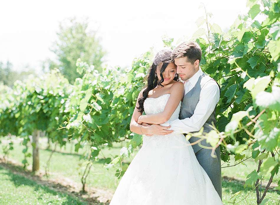 a sunny summer Gervasi Vineyard wedding in Canton, Ohio captured on film by Cleveland wedding photographer Hunter Photographic