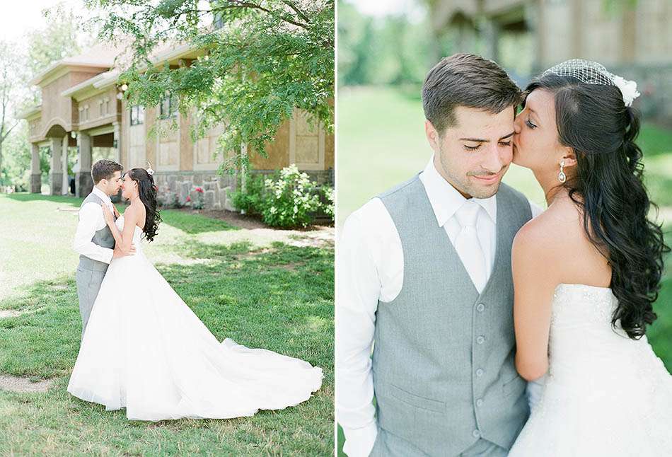 a sunny summer Gervasi Vineyard wedding in Canton, Ohio captured on film by Cleveland wedding photographer Hunter Photographic