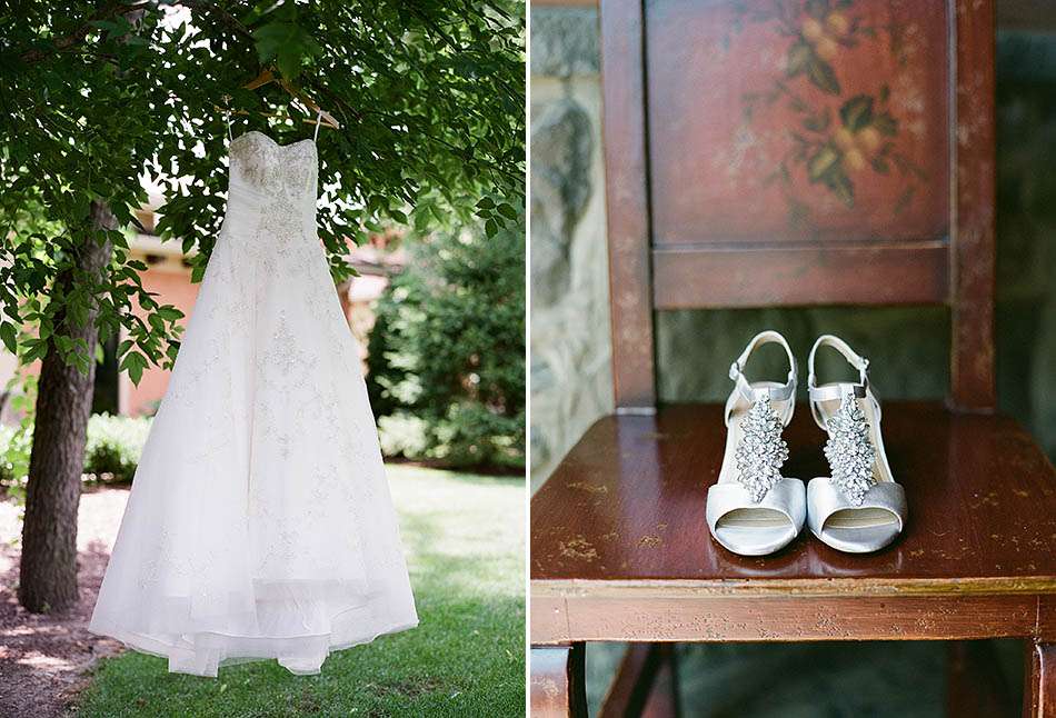 a sunny summer Gervasi Vineyard wedding in Canton, Ohio captured on film by Cleveland wedding photographer Hunter Photographic