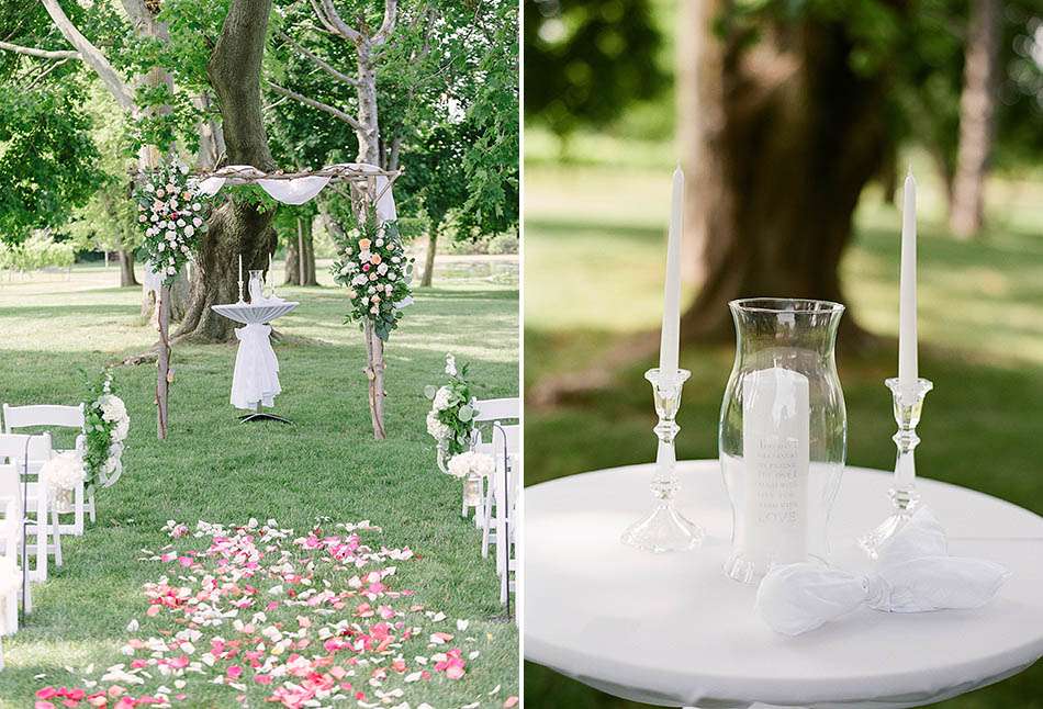 a sunny summer Gervasi Vineyard wedding in Canton, Ohio captured on film by Cleveland wedding photographer Hunter Photographic