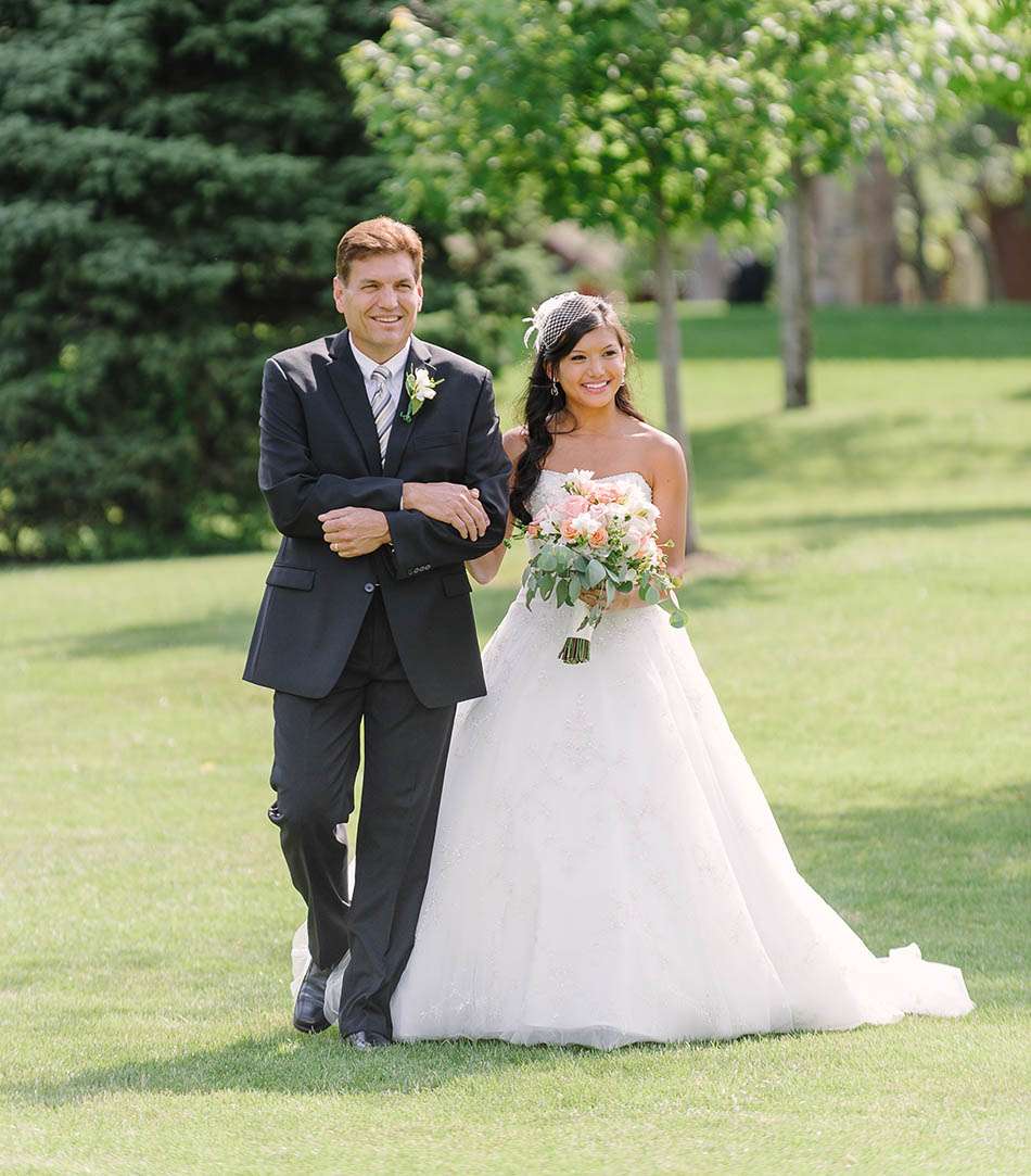 a sunny summer Gervasi Vineyard wedding in Canton, Ohio captured on film by Cleveland wedding photographer Hunter Photographic