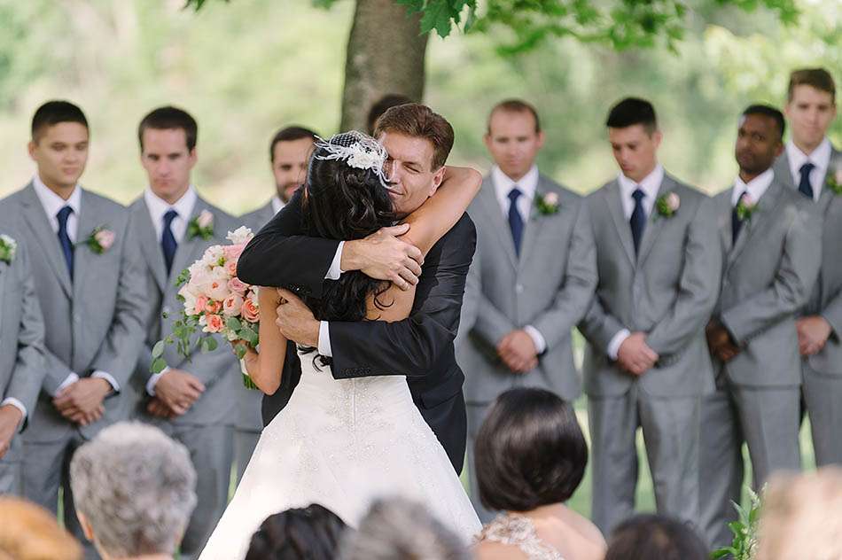 a sunny summer Gervasi Vineyard wedding in Canton, Ohio captured on film by Cleveland wedding photographer Hunter Photographic