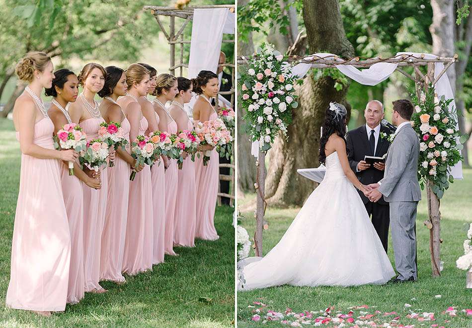 a sunny summer Gervasi Vineyard wedding in Canton, Ohio captured on film by Cleveland wedding photographer Hunter Photographic