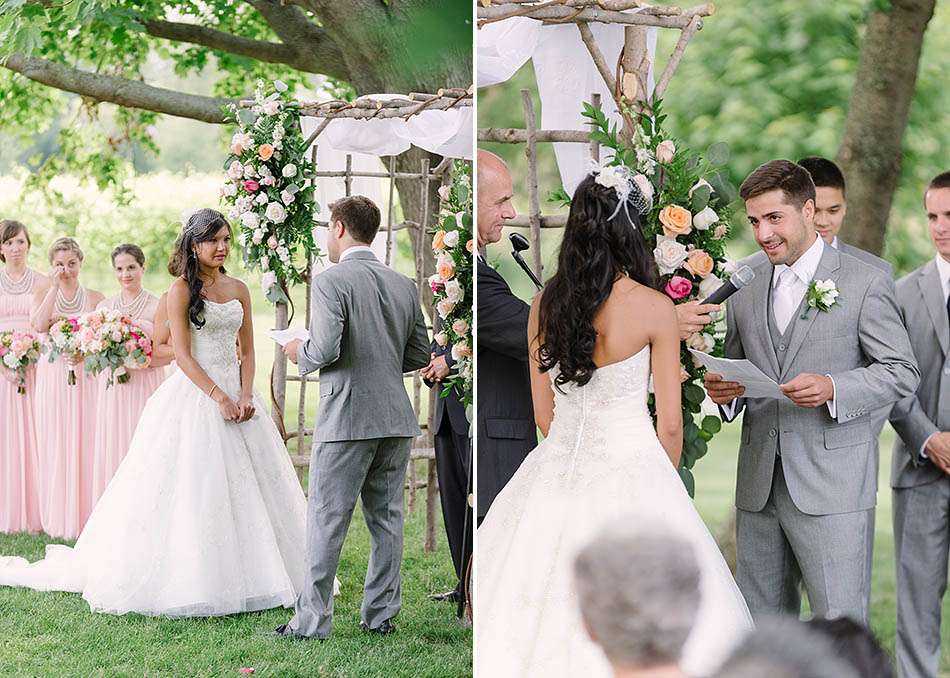 a sunny summer Gervasi Vineyard wedding in Canton, Ohio captured on film by Cleveland wedding photographer Hunter Photographic