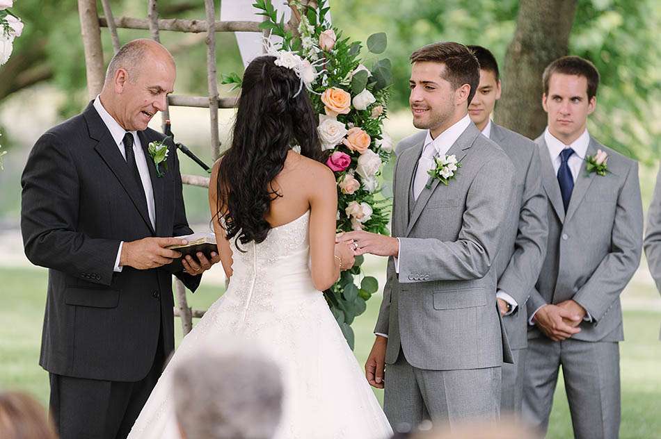 a sunny summer Gervasi Vineyard wedding in Canton, Ohio captured on film by Cleveland wedding photographer Hunter Photographic