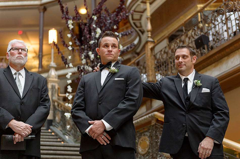 A Hyatt Old Arcade wedding in downtown Cleveland with Tiffany and Rick