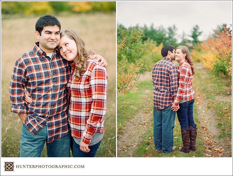 Holden Arboretum autumn engagement session with Megan and Pezh