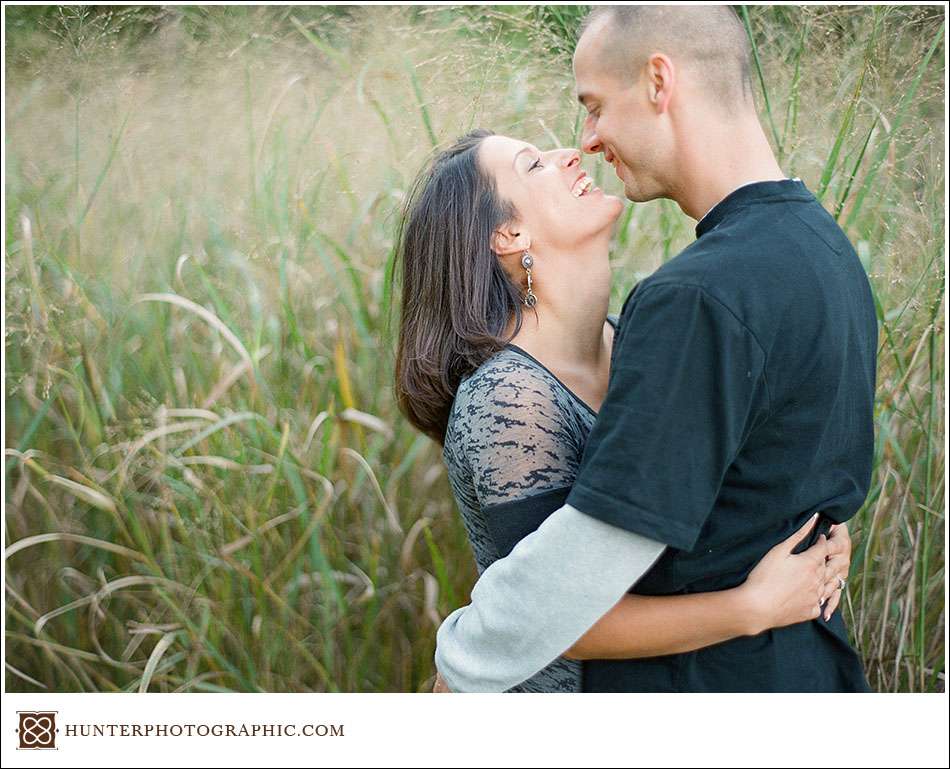 Autumn engagement session in Chagrin Falls with Sara and Ryan