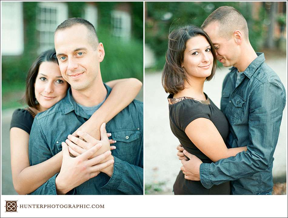 Autumn engagement session in Chagrin Falls with Sara and Ryan