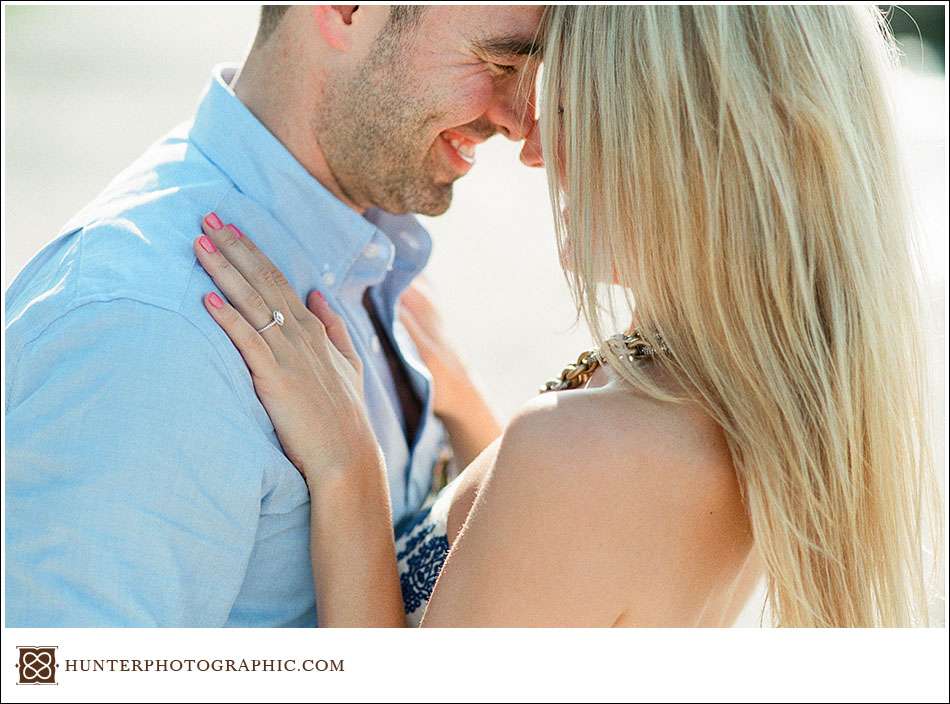 Summer engagement session by the lake with Sarah and John.