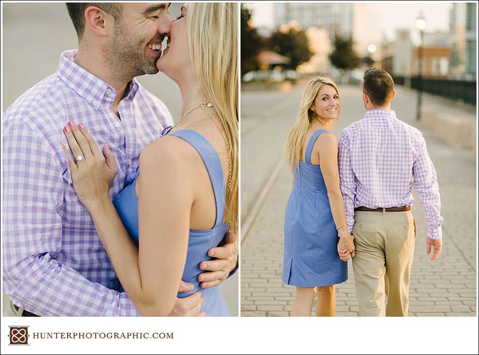 Summer engagement session by the lake with Sarah and John.