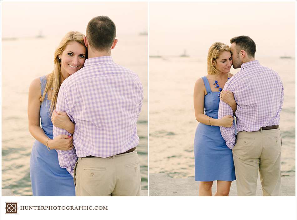 Summer engagement session by the lake with Sarah and John.