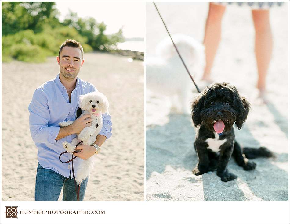 Summer engagement session by the lake with Sarah and John.