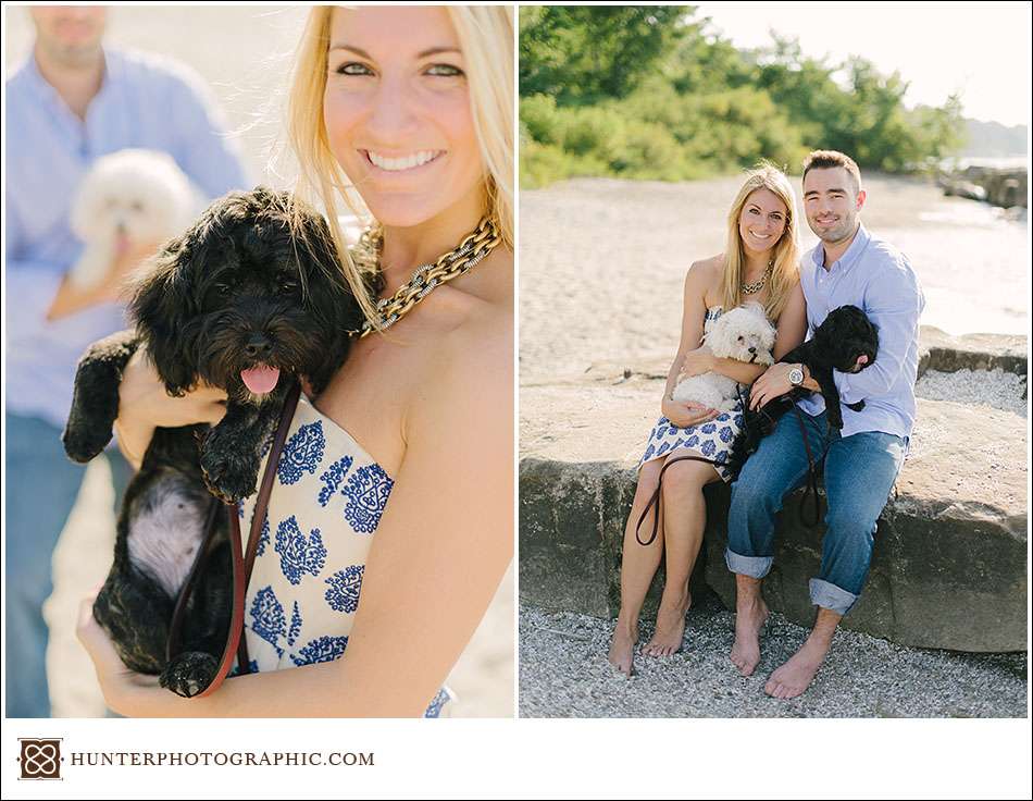 Summer engagement session by the lake with Sarah and John.