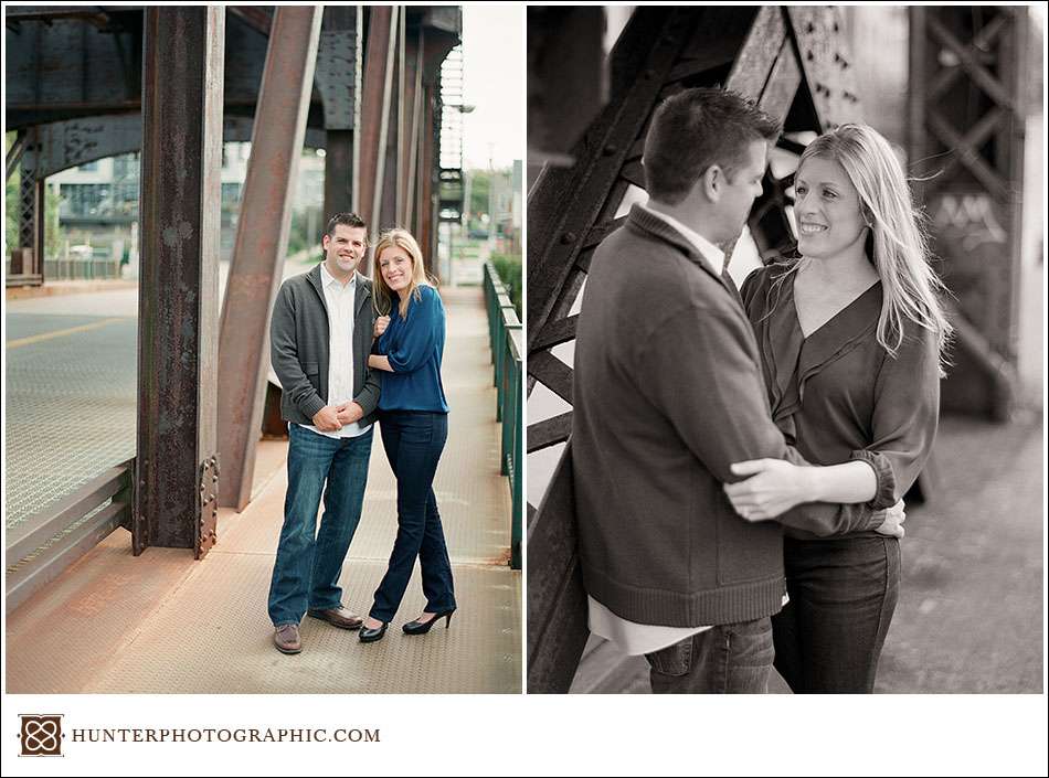 Wild weather engagement session in Cleveland with Vanessa and Ryan