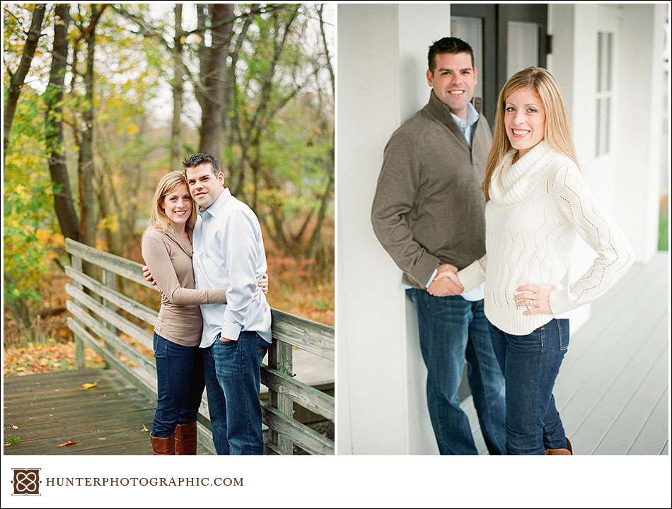 Wild weather engagement session in Cleveland with Vanessa and Ryan
