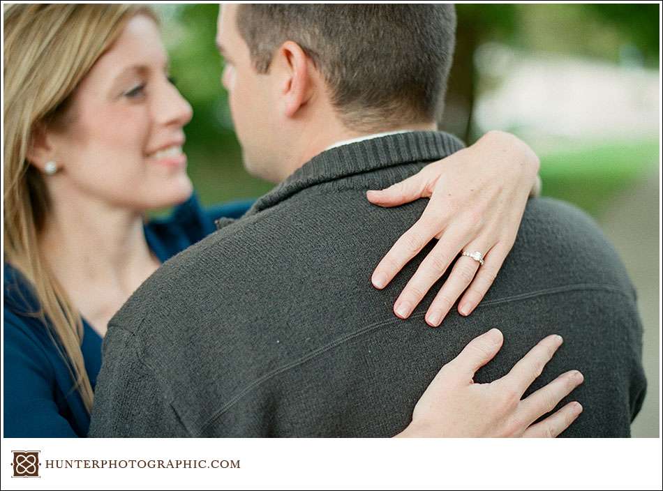 Wild weather engagement session in Cleveland with Vanessa and Ryan