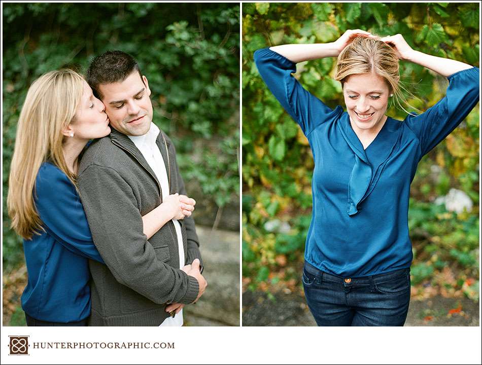 Wild weather engagement session in Cleveland with Vanessa and Ryan