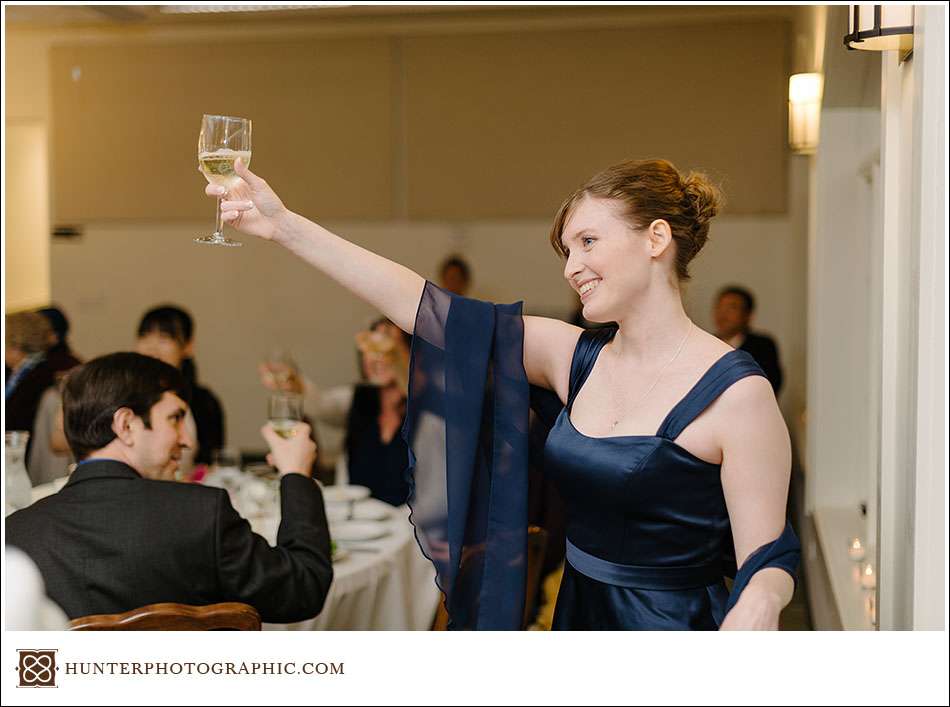 Autumn wedding at Holden Arboretum's Lantern Court