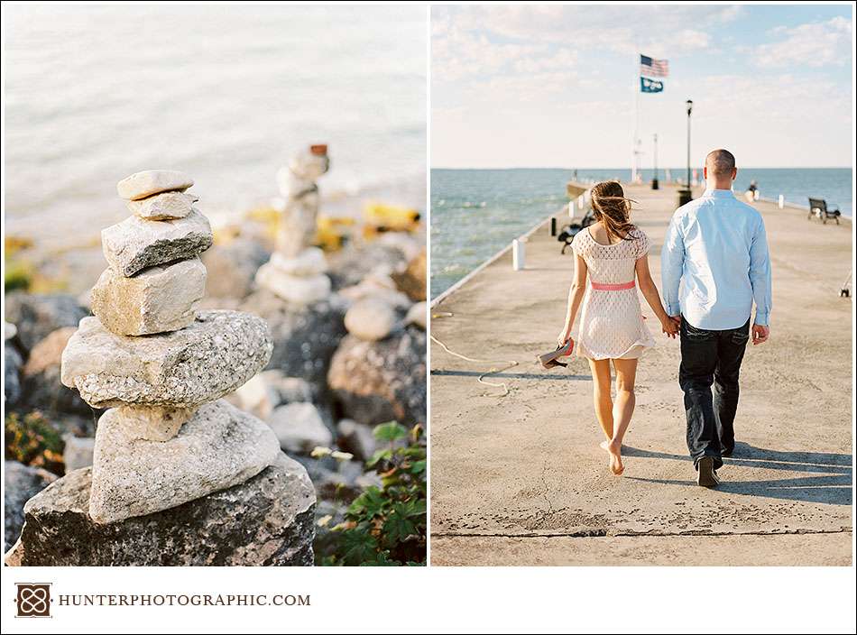Lakeside, Ohio summer engagement session with Renee and Cheney