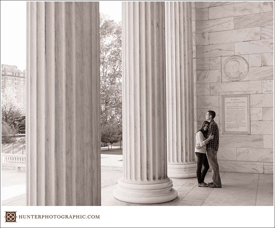Downtown Cleveland engagement session with Natalie and Sean