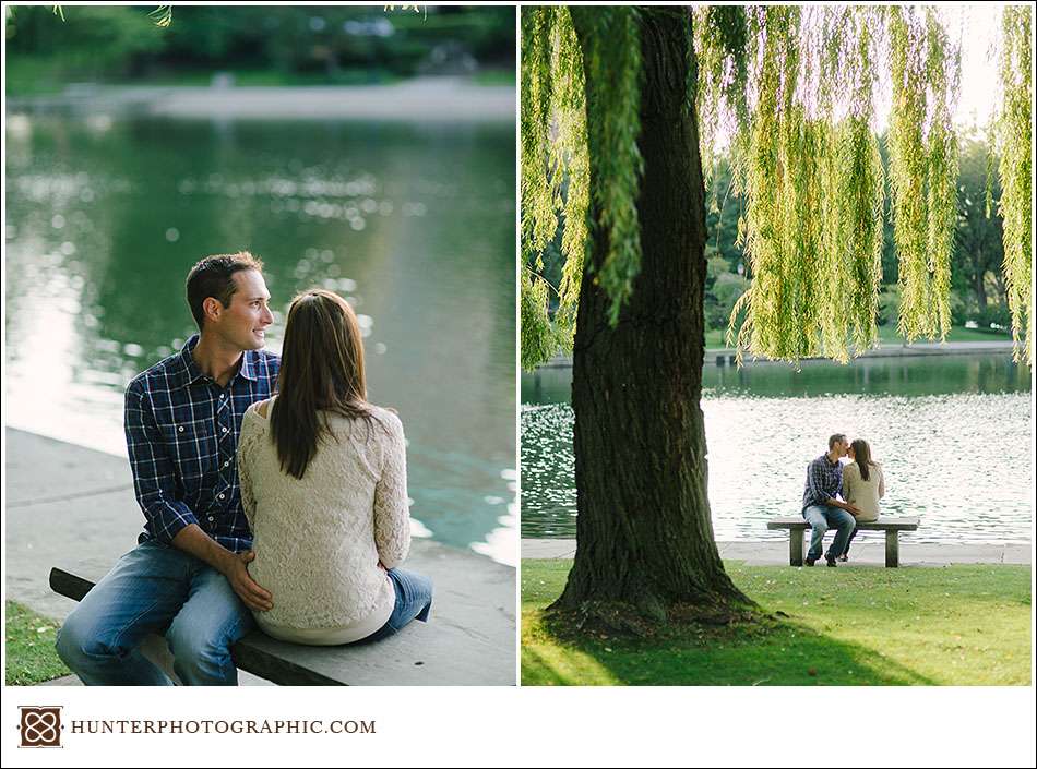 Downtown Cleveland engagement session with Natalie and Sean