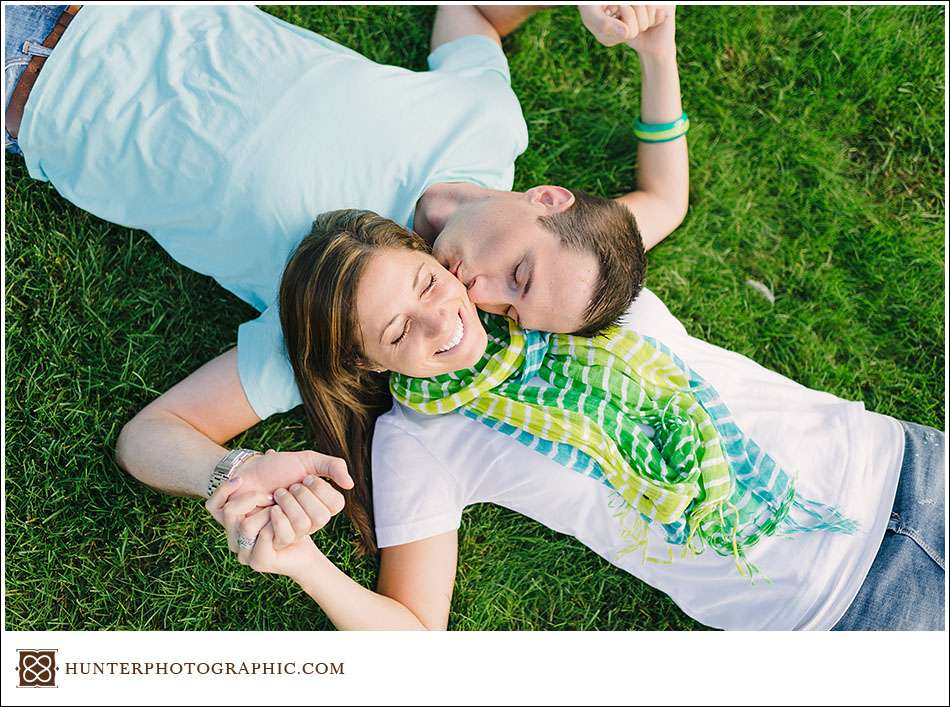 Downtown Cleveland engagement session with Natalie and Sean