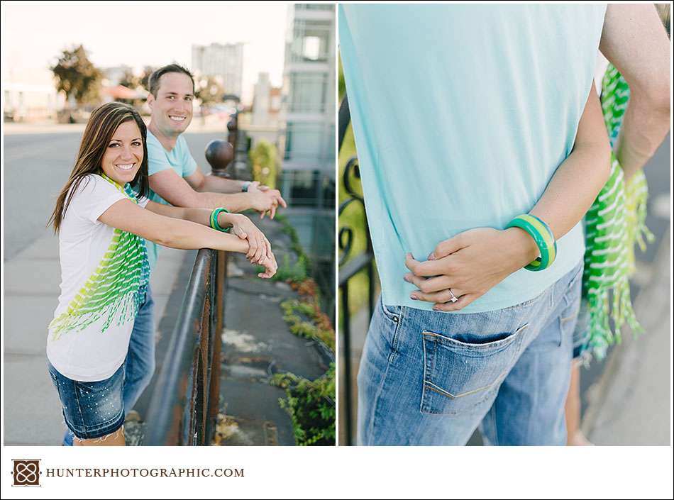 Downtown Cleveland engagement session with Natalie and Sean